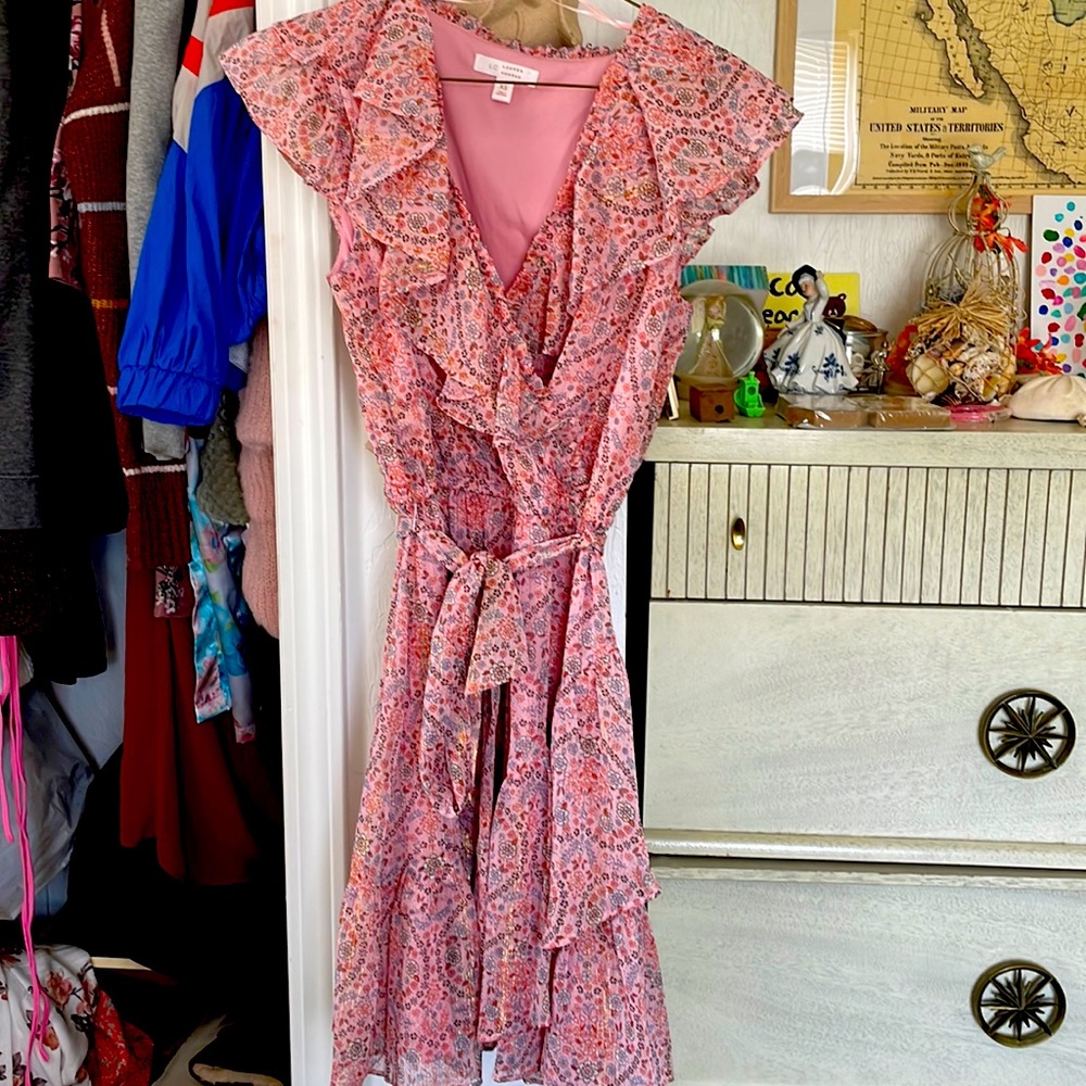 Pink floral Lauren Conrad dress